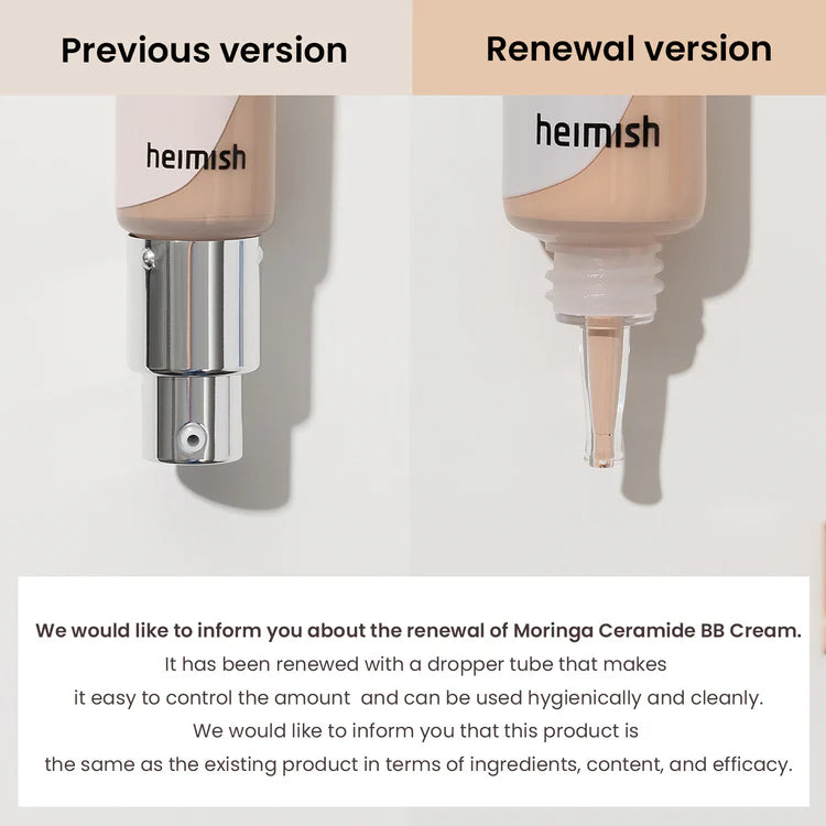 Heimish Moringa Ceramide BB Cream 30g / 1.05oz 헤이미쉬 모링가 세라마이드 BB 크림 30g / 1.05oz