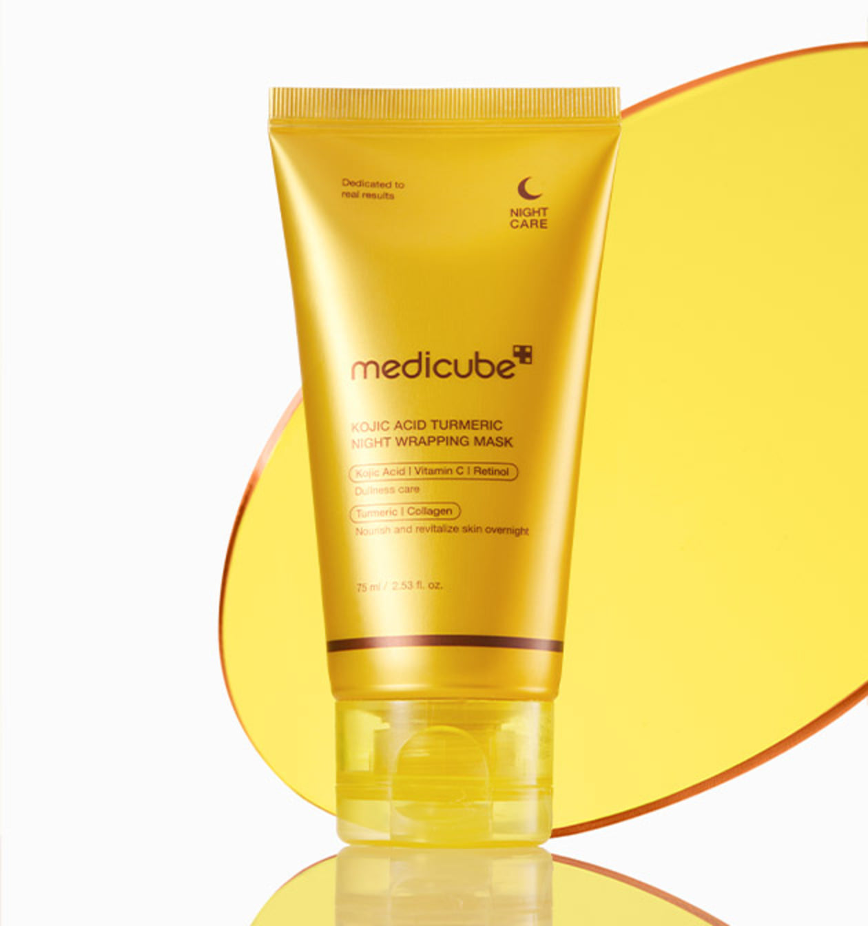 Medicube Kojic Acid Tumeric Night Wrapping Mask 75ml / 2.53 fl. oz. 메디큐브 코직애씨드 터메릭 비타 랩핑마스크 75ml / 2.53 fl. oz.