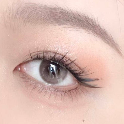AMILIM Natural No Glue Cluster Eyelashes Reusable Bulk 11mm Lightweight Fox-Eye Extension Effect 애미림 노글루 가닥손눈썹 11mm 여우디자인 여우속눈썹 속눈썹 대용량 재사용 가능