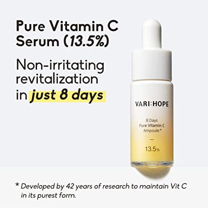 VARI:HOPE 8 Days Pure Vitamin C Ampoule Plus 15g 베리홉 8일미백앰플 15g