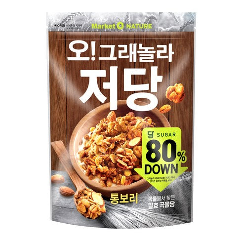 [PACK OF 2] Market O NATURE O! Granola Low Sugar Whole Barley Cereal 360g 마켓오네이처 오 그래놀라 저당 통보리 시리얼 360g