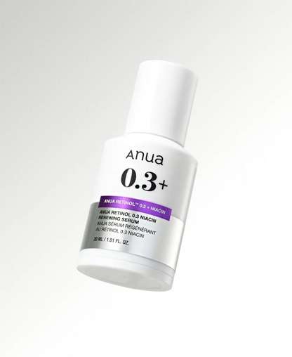 ANUA Retinol 0.3% + Niacin Renewing Serum 30ml 아누아 레티놀 0.3 + 나이아신 리뉴잉 세럼 30ml