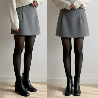 [쿠팡 베스트셀링🔥] Balance & Fit Winter Fleece Illusion Tights 밸런스앤핏 겨울 기모 착시스타킹