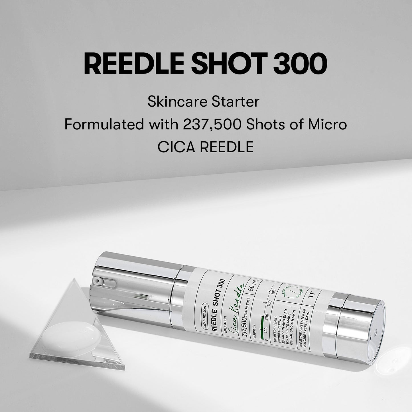 [PACK OF 2] VT CICA X HYALON REEDLE SHOT® 300 Facial Boosting First Ampoule 2ml*6EA VT 리들샷 300 페이셜 부스팅 퍼스트 앰플 2ml*6개입