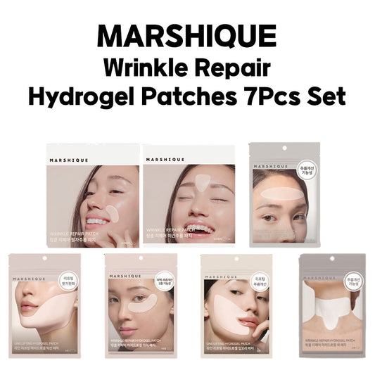 MARSHIQUE Wrinkle Repair Hydrogel Patches 7Pcs Set 마르시끄 주름패치 7종 세트