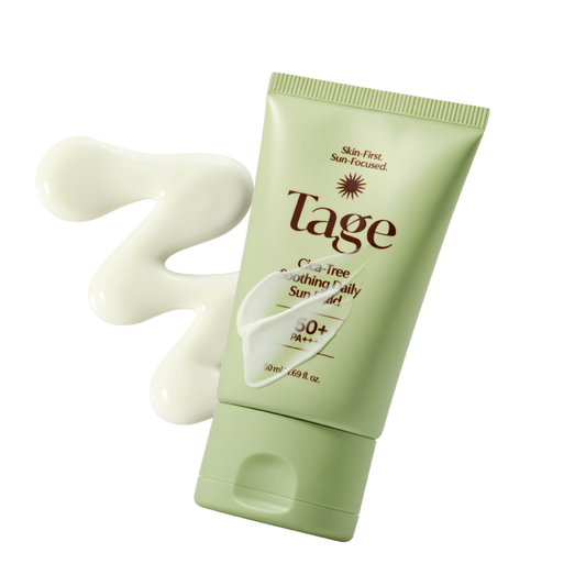 Tage Cica-Tree Soothing Daily Sun Fluid SPF50+ PA++++ 50ml 1.69 fl. oz. 테이지 시카트리 수딩 데일리 선플루이드 SPF50+ PA++++ 50ml 1.69 fl. oz.