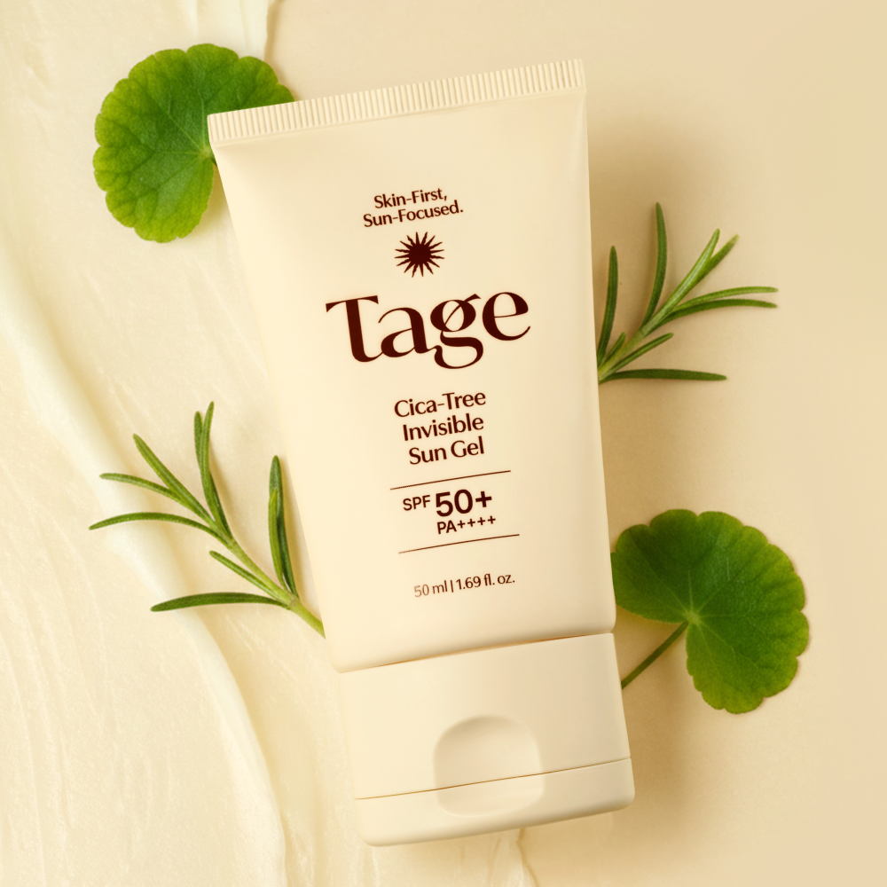 Tage Cica-Tree Invisible Sun Gel SPF50+ PA++++ 50ml / 1.69 fl.oz. 테이지 시카트리 투명 선젤 SPF50+ PA++++ 50ml / 1.69 fl.oz.