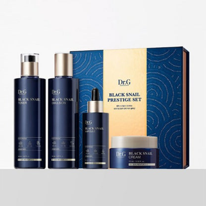 Dr.G Black Snail Prestige Set Toner 150ml + Ampoule 50mL + Emulsion 150mL + Cream 15mL 닥터지 블랙 스네일 프레스티지 4종 세트 토너150mL + 에멀전150mL + 앰플50mL + 크림15mL