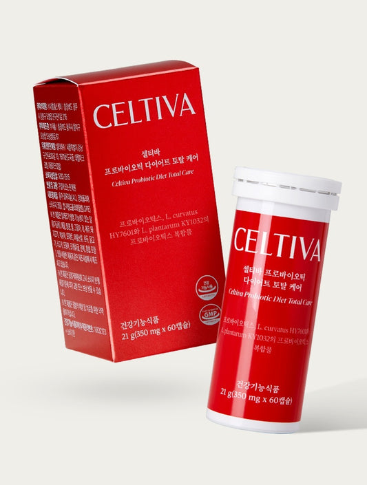 CELTIVA Probiotic Diet Total Care 350mg X 60 Capsule 셀티바 프로바이오틱 다이어트 토탈 케어 350mg X 60 캡슐