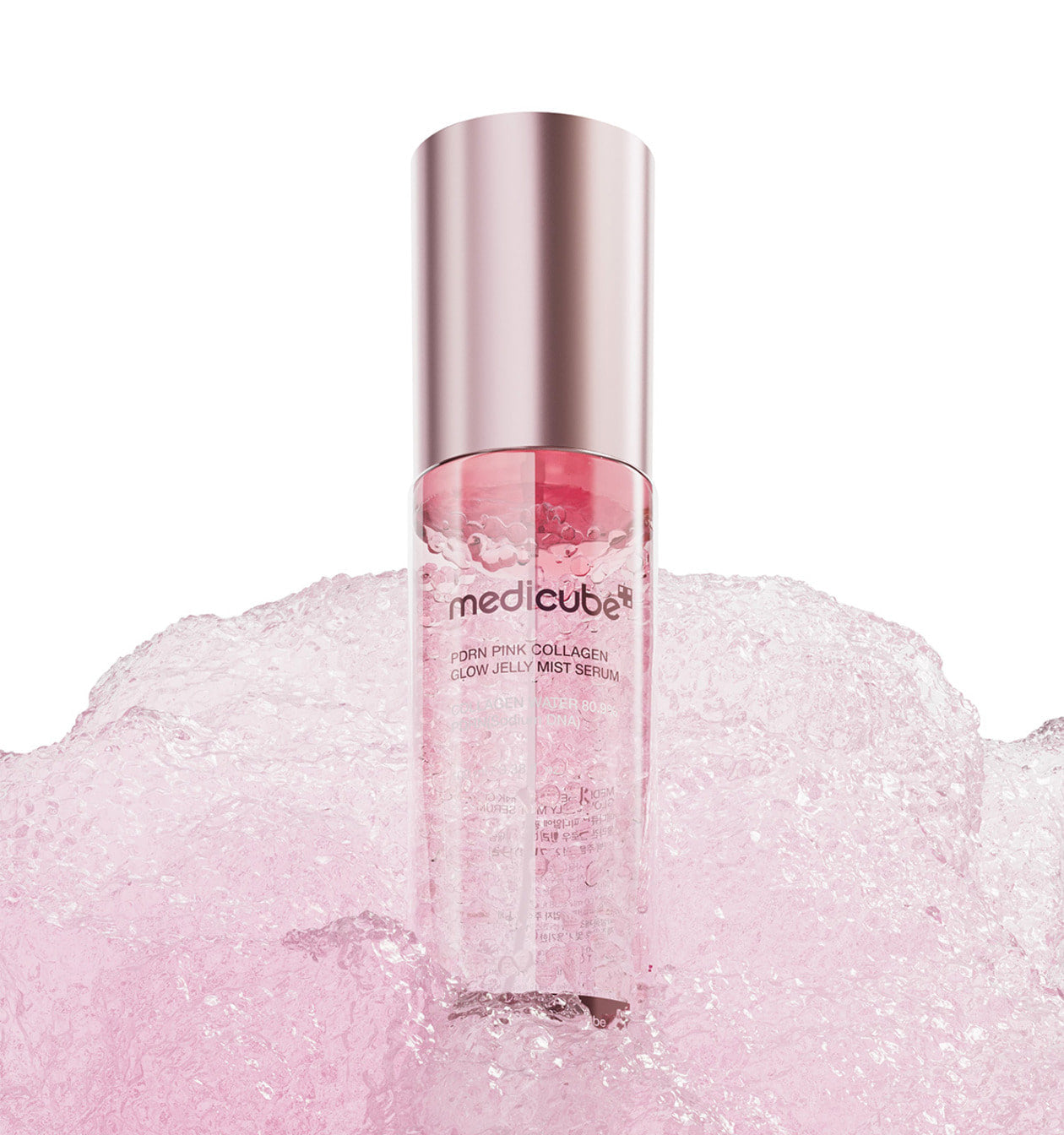 Medicube PDRN Pink Collagen Glow Jelly Mist Serum 100ml 메디큐브 피디알엔 핑크 콜라겐 글로우 젤리 미스트 세럼 100ml
