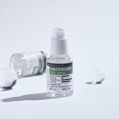 DERMA FACTORY Niacinamide 20% Serum 30ml [비건인증] 더마팩토리 나이아신아마이드 20%(200,000ppm) 세럼 30ml 모공세럼 브라이트닝 모공탄력 모공쫀쫀 결케어 맑은피부케어 비타민B3 비타민세럼