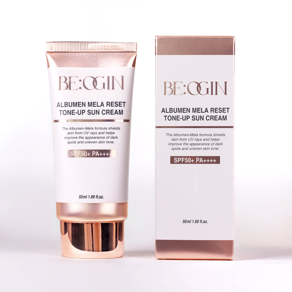 BE:OGIN Albumen Mela Reset Tone-Up Sun Cream SPF50+ PA++++ 50ml 비오진 알부민멜라 리셋 톤업 선크림 SPF50+ PA++++ 50ml