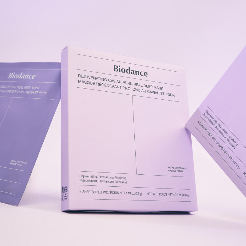 Biodance Rejuvenating Caviar PDRN Real Deep Mask 4EA 바이오던스 리쥬비네이팅 캐비어 PDRN 리얼 딥 마스크 4매입
