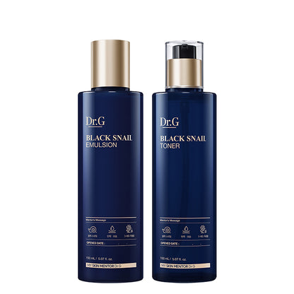 Dr.G Black Snail Special 2pcs Set Toner + Emulsion 닥터지 블랙 스네일 스페셜 2종 세트 토너+에멀전