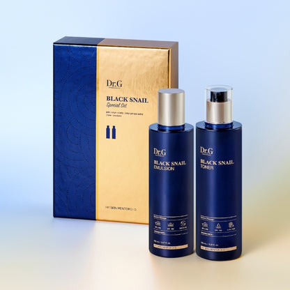 Dr.G Black Snail Special 2pcs Set Toner + Emulsion 닥터지 블랙 스네일 스페셜 2종 세트 토너+에멀전