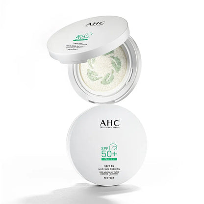 AHC Safe On Mild Sun Cushion SPF50+ PA++++ 25g AHC 세이프온 마일드 선 쿠션 SPF50+ PA++++ 25g