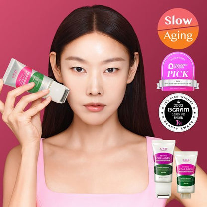 CKD Retino Collagen Guasha Neck Cream 50ml + Refill 50ml / 1.69 fl. oz. CKD 레티노 콜라겐 괄사 목주름 크림 본품 50ml + 리필 50ml