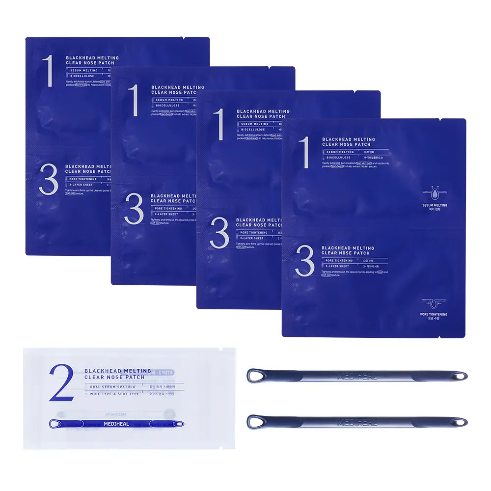 MEDIHEAL BLACKHEAD MELTING CLEAR NOSE PATCH 4EA 메디힐 블랙헤드 멜팅 클리어 코팩 4매