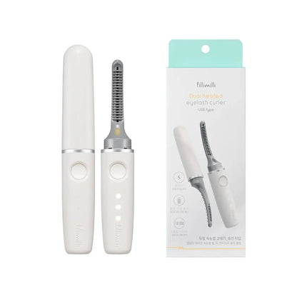 FILLIMILLI Dual Heated Eyelash Curler 필리밀리 듀얼 속눈썹 고데기 Precise J-Curl for Upper & Lower Lashes