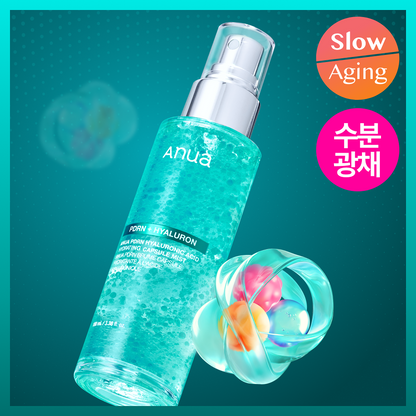 ANUA PDRN + Hyaluron Hydrating Capsule Mist 100 ml / 3.38 fl. oz. 아누아 PDRN 히알루론산 수분 캡슐 미스트 100 ml / 3.38 fl. oz.