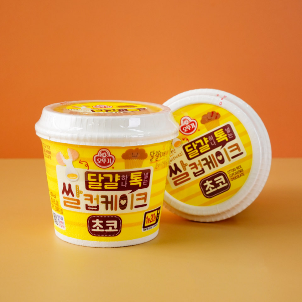 [PACK OF 3] Ottogi Rice Cupcake with Popping in One Egg Three Flavors (Choco/Cheese/Sweet Banana) 오뚜기 달걀하나톡넣는 쌀컵케이크 3가지 맛 (초코/치즈/스윗바나나)