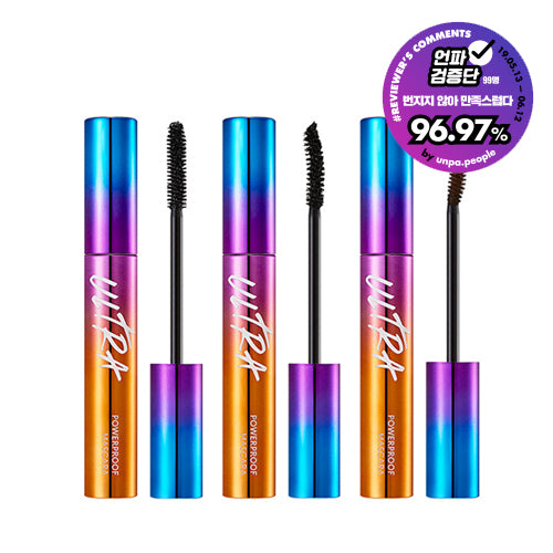MISSHA Ultra Powerproof Mascara 3 Type 미샤 울트라 파워프루프 마스카라 3가지 24H Waterproof Curl & Volume Mascara