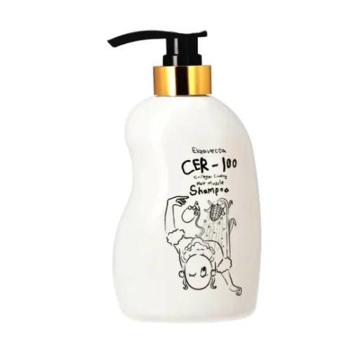 Elizavecca CER-100 Collagen Coating Hair Muscle Shampoo 500ml/16.9 fl.oz 엘리자베카 콜라겐 코팅 헤어 A+ 머슬 샴푸 CER-100 500ml