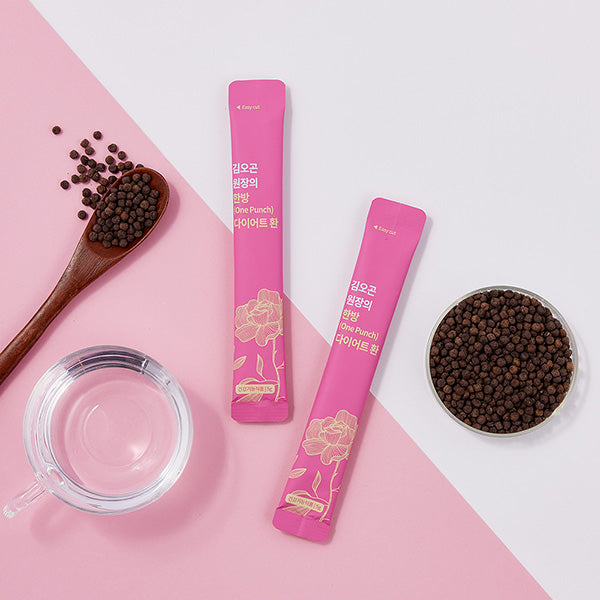 COICIE Dr. Kim Ogon One Punch Herbal Diet Pills 28 Stick 김오곤원장의 한방 다이어트 환 28포 체지방 감소 차전자피 가르시니아 식이섬유