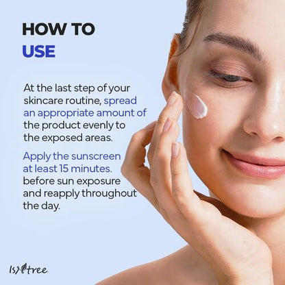 ISNTREE Hyaluronic Acid Daily Sun Gel SPF30 PA+++ 50ml 이즈앤트리 히알루론산 데일리 선젤 SPF30 PA+++ 50ml