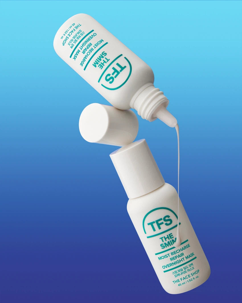 Viral Skin Care 품절대란🔥🔥 THE FACE SHOP The SMIM Moist Recharge Repair Overnight Mask 45ml 더페이스샵 스밈 보습밀도 장벽 오버 나이트 마스크 45ml