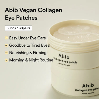 Abib Collagen Eye Patch Jericho Rose Jelly 30 pairs (60 patches) x 2EA 콜라겐 아이패치 부활초 젤리 90g 60패치 (30쌍) X 2개입