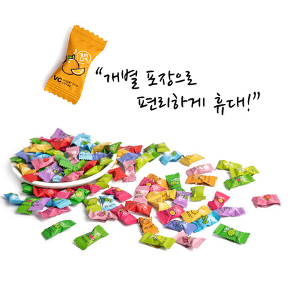 Mulanwang Sugar-Free Vitamin C Mint Candy 12 Flavors 800g 무란왕 무설탕 12가지맛 비타민C 민트 미니 캔디 800g