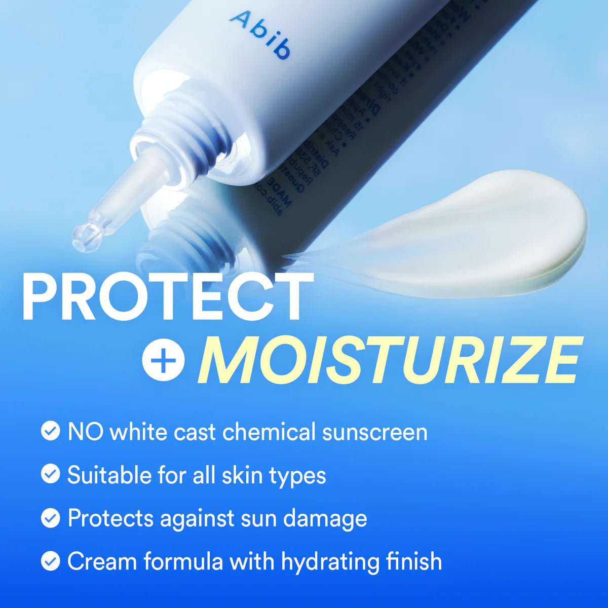 Abib Watery Hyaluron Sunscreen Moisture Tube SPF 30 Broad Spectrum 50ml 아비브 워터리 히알루론 선스크린 모이스처 튜브 SPF30 Broad Spectrum 50ml