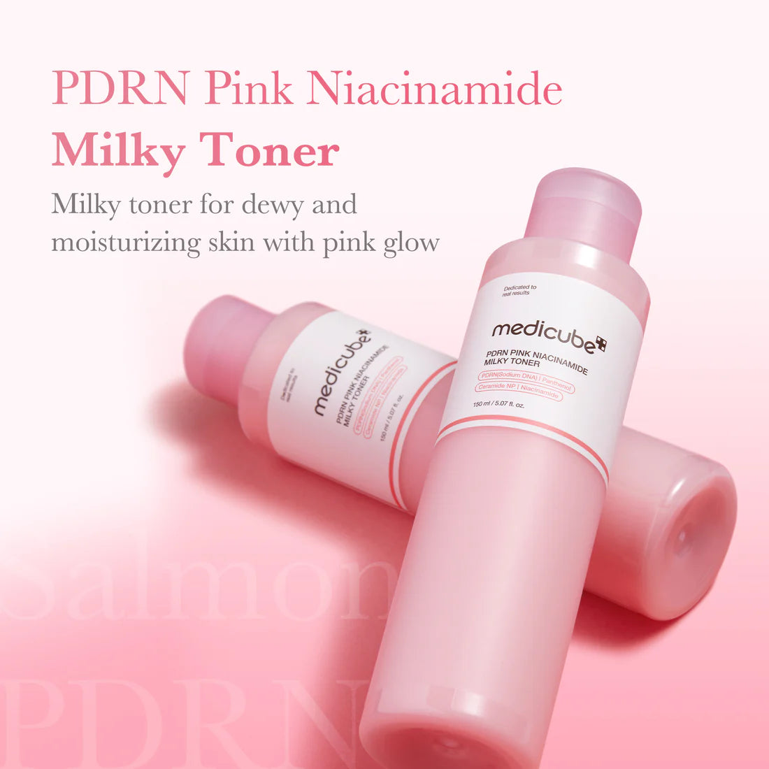 Medicube Pink Niacinamide Milky Toner 150ml 메디큐브 PDRN 핑크 나이아신아마이드 밀키 토너 150ml