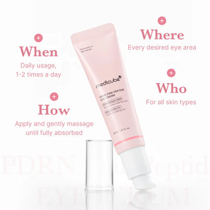 Medicube PDRN Pink Peptide Eye Cream 30ml 메디큐브 PDRN 핑크 펩타이드 아이크림 30ml