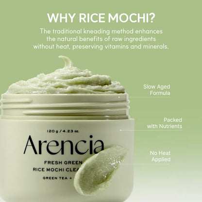 Arencia Fresh Green Rice Mochi Cleanser 120g 아렌시아 프레시 그린 클렌저 떡솝 120g