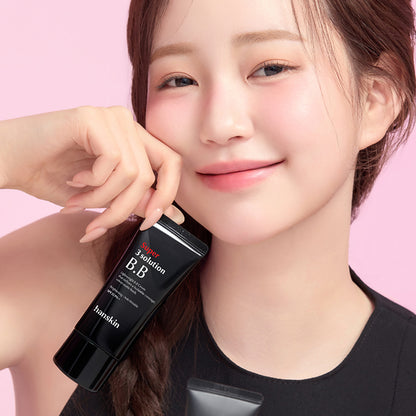 Hanskin Super 3 Solution BB Cream SPF 35 PA++ 한스킨 수퍼 쓰리 솔루션 비비크림 SPF35 PA++ Velvet Matte Finish, Full Coverage
