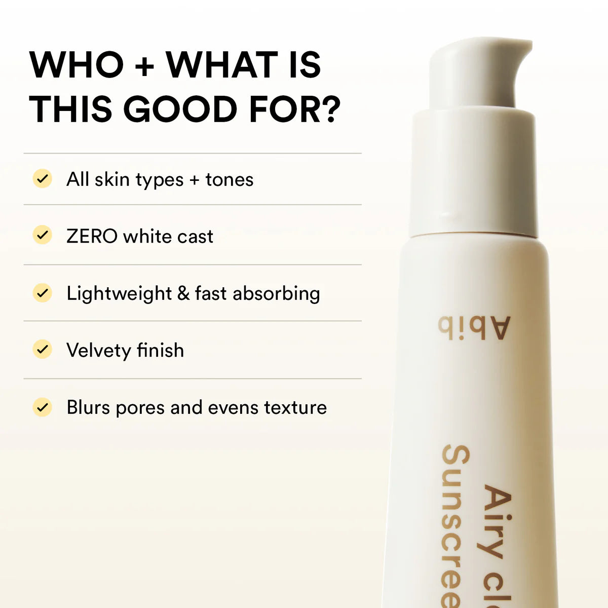 Abib Airy Clear Sunscreen Gel Smoothing Tube SPF 30 Broad Spectrum 30 mL / 1.01 fl. oz 아비브 에어리 클리어 선스크린 젤 스무딩 튜브 SPF30 Broad Spectrum 30 mL / 1.01 fl. oz