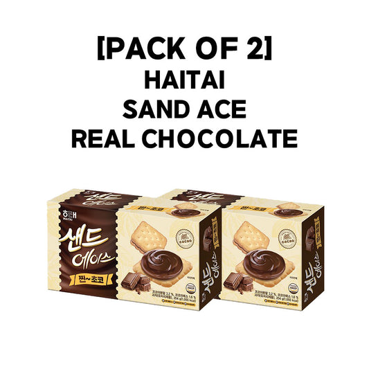 [PACK OF 2] HAITAI SAND ACE REAL CHOCO 204g 해태 샌드 에이스 찐~ 초코 204g