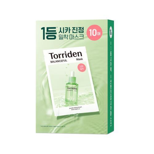 Torriden BALANCEFUL Cica Mask Pack 10 Sheet 토리든 밸런스풀 시카 마스크팩 10매