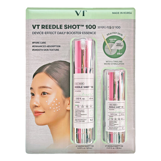 VT COSMETICS REEDLE SHOT™ 100 60ml / 2.02 fl.oz. + 30ml / 1.01 fl.oz. 브이티 코스메틱 리들샷™ 100 60ml / 2.02 fl.oz. + 30ml / 1.01 fl.oz.