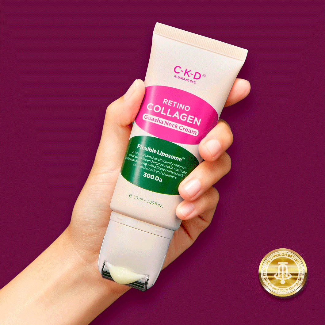 CKD Retino Collagen Guasha Neck Cream 50ml + Refill 50ml / 1.69 fl. oz. CKD 레티노 콜라겐 괄사 목주름 크림 본품 50ml + 리필 50ml