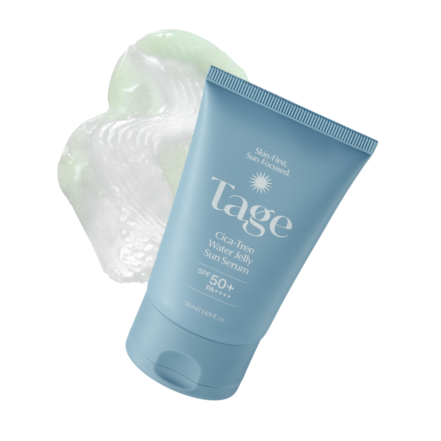 [전소미 선크림] Tage Cica-Tree Water Jelly Sun Serum SPF50+ PA++++ 50 ml / 1.69 fl. oz. 테이지 시카트리 워터젤리 선세럼 SPF50+ PA++++ 50 ml / 1.69 fl. oz.