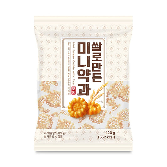 Donghwa Mini Korean Cookie with Rice (Yakgwa) 120g 동화 쌀로만든 미니약과 120g