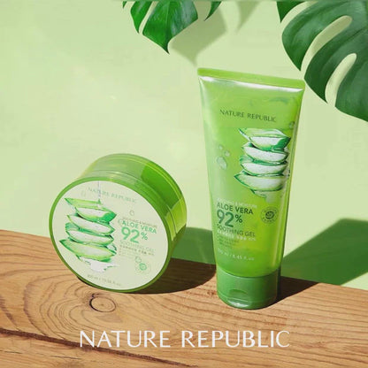 Nature Republic Soothing & Moisture Aloe Vera 92% Soothing Gel 300ml 네이쳐 리퍼블릭 수딩 앤 모이스처 알로에베라 92% 수딩 젤 300ml