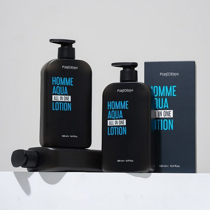 PUREDERM Homme Aqua All-In-One Lotion 500ml 퓨어덤 옴므 아쿠아 올인원 로션 500ml