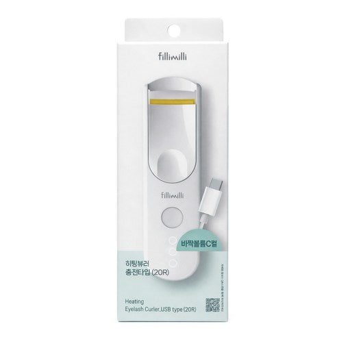 FILLIMILLI Heating Eyelash Curler USB-C Rechargeable 필리밀리 히팅 뷰러 충전 타입