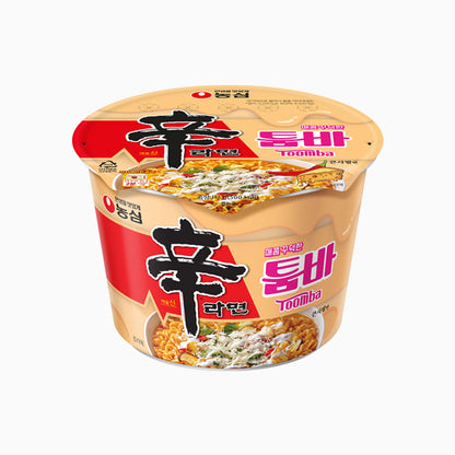 [PACK OF 3] Nongshim Shin Ramyeon Toomba Spicy Creamy Noodles Big Bowl 113g 농심 신라면 매콤 꾸덕한 툼바 큰사발면 113g