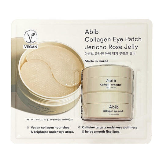 Abib Collagen Eye Patch Jericho Rose Jelly 30 pairs (60 patches) x 2EA 콜라겐 아이패치 부활초 젤리 90g 60패치 (30쌍) X 2개입