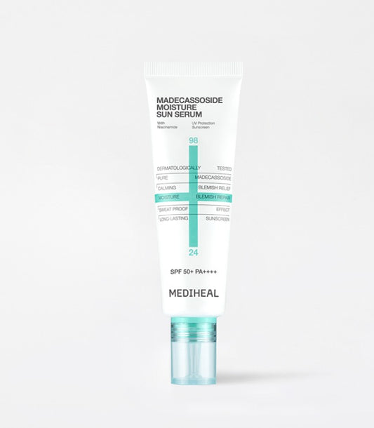 Mediheal Madecassoside Moisture Sun Serum Blemish Repair SPF 50+ PA++++ 메디힐 마데카소사이드 수분 선세럼 흔적 리페어 SPF 50+ PA++++